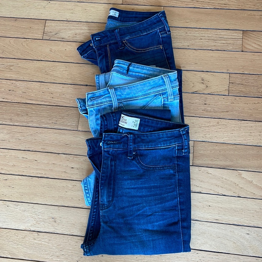 Bundle for 3 Hollister jeans very good condition